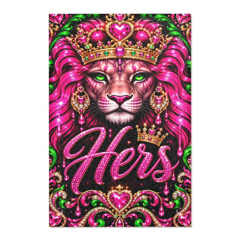 Hers Lion Crown Area Rug