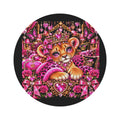 Princess Lion Cub Round Rug — Pink Bling Nursery Decor