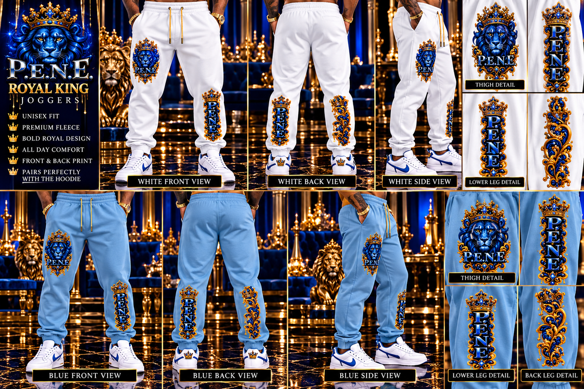 P.E.N.E. Royal King Joggers — White