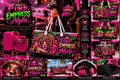 Pink Empress Weekender Bag — Bold Neon Lion Tote for Travel & Beach